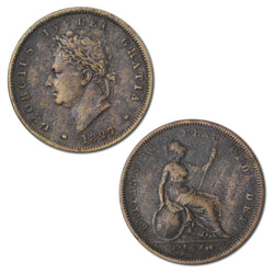Great Britain 1827 George IV Penny