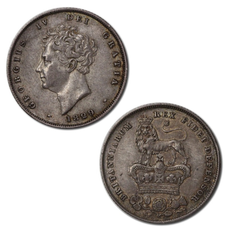 Great Britain 1829 Silver Shilling
