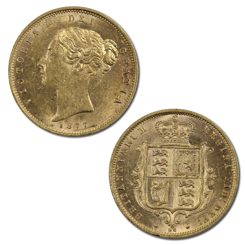 Great Britain 1877 Gold Half Sovereign UNC/nUNC