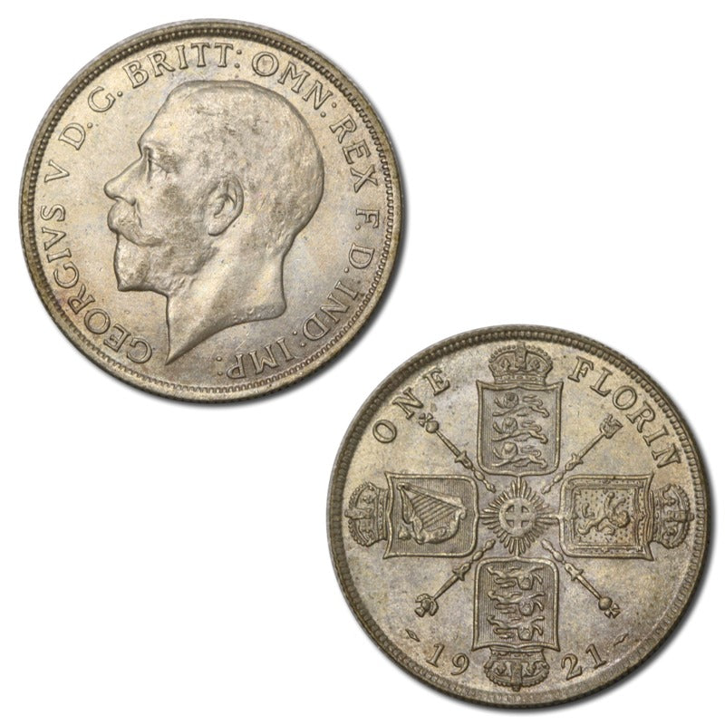 Great Britain 1921 Silver Florin