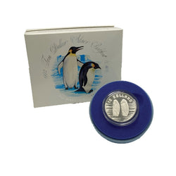 $10 1992 Emperor Penguins Piedfort Silver Proof