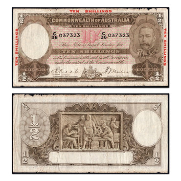 (1934) Riddle/Sheehan Ten Shillings R.10