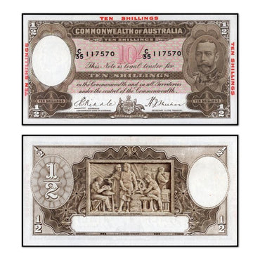 (1934) Riddle/Sheehan Ten Shillings R.10