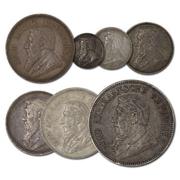 South Africa 1892-1898 Kruger Set of 7