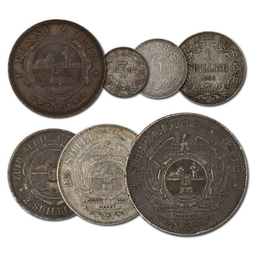 South Africa 1892-1898 Kruger Set of 7
