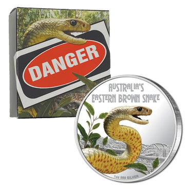 2010 Brown Snake-Deadly & Dangerous 1oz Proof
