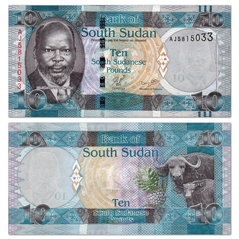 South Sudan (2011) 10 Pounds P.7 CFU
