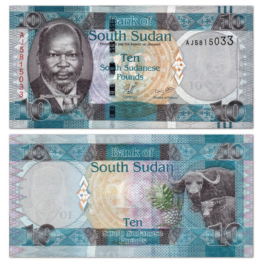 South Sudan (2011) 10 Pounds P.7 CFU