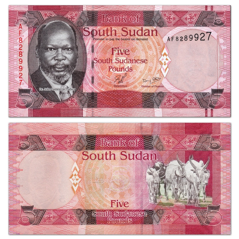 South Sudan (2011) 5 Pounds P.6 CFU