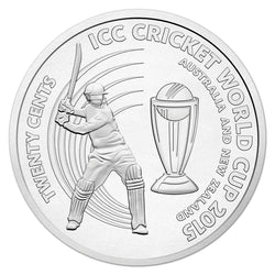20c 2015 ICC World Cup Carded UNC