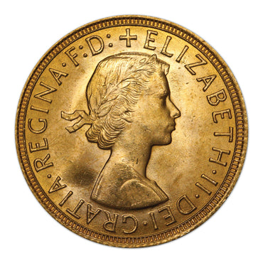 Great Britain 1958 Elizabeth II Gold Sovereign Lustrous UNC