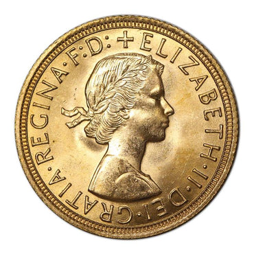 Great Britain 1963 Elizabeth II Gold Sovereign Lustrous UNC
