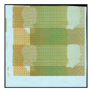 (1973-1994) $50 Uncut Colour Trial Paper