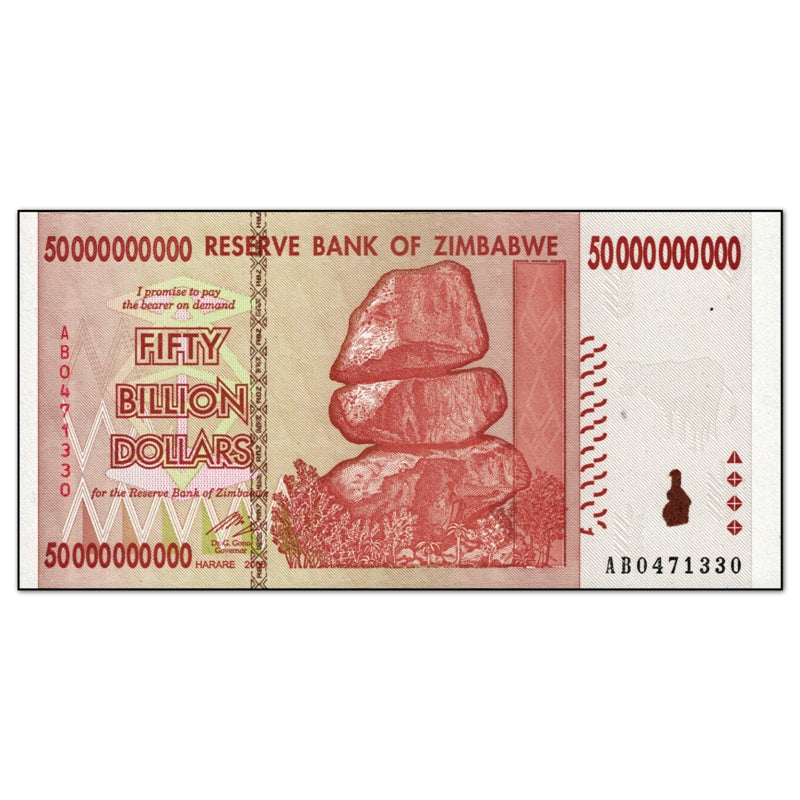 Zimbabwe 2008 50 Billion Dollars P.87 CFU