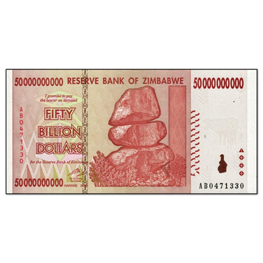 Zimbabwe 2008 50 Billion Dollars P.87 CFU